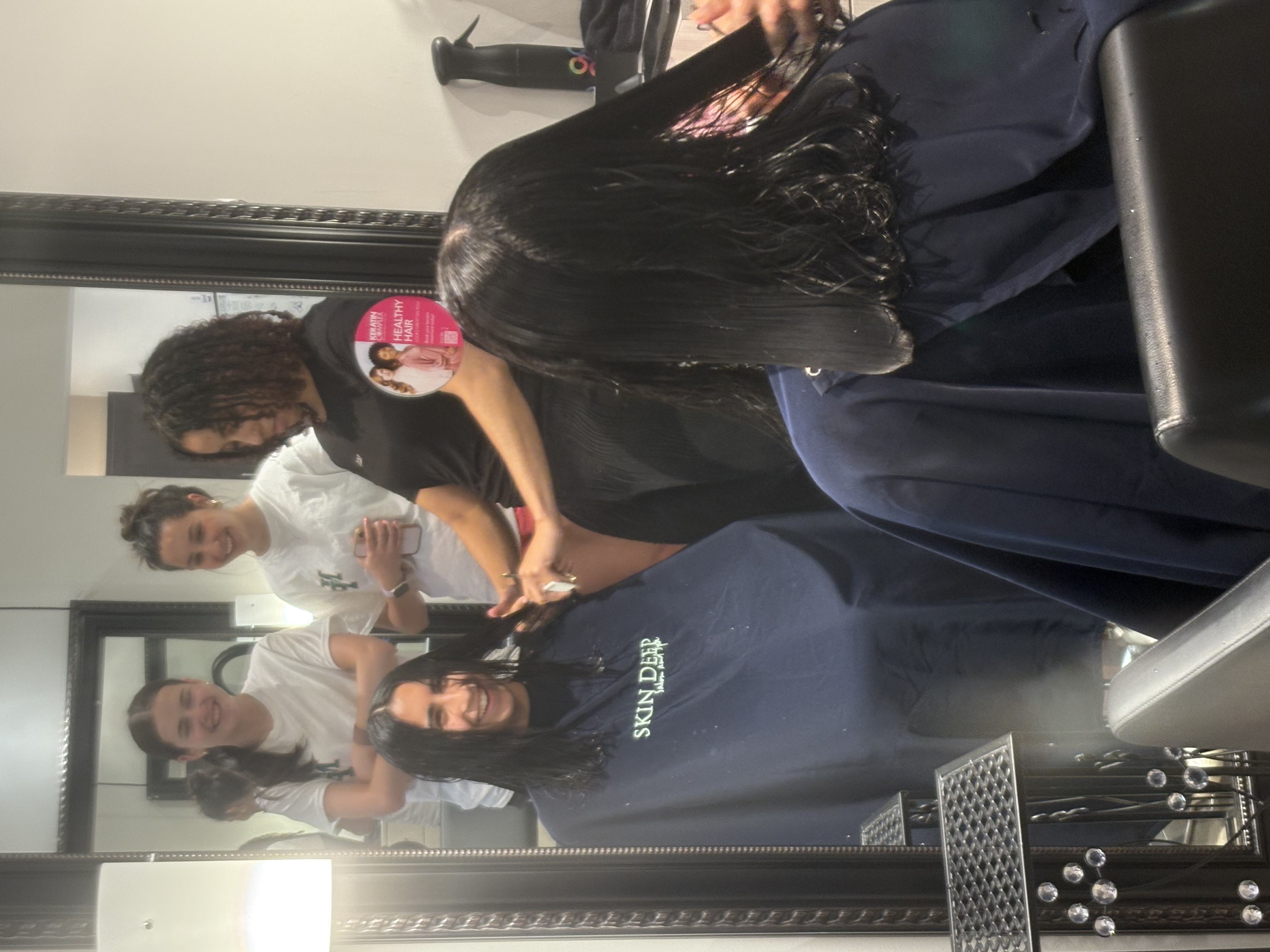 Full group at the Cut-a-Thon event